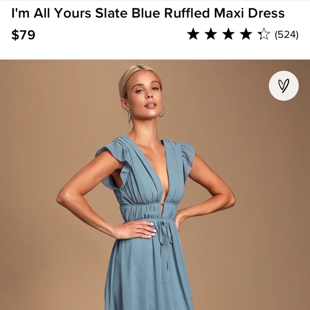 Lulus Blue I’m All Yours Maxi Dress
